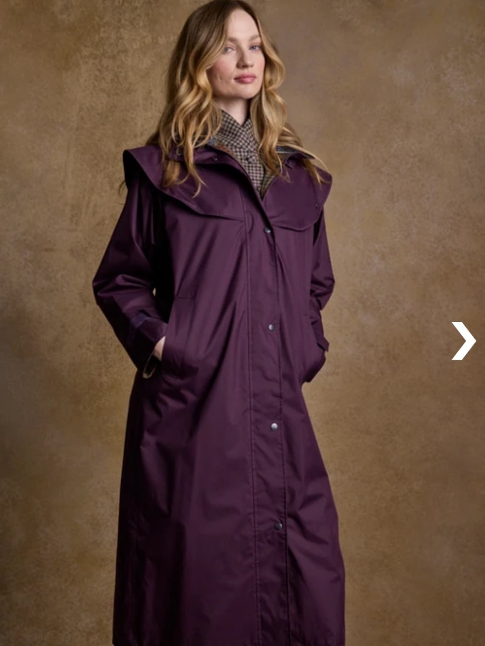 Jack Murphy Donegal Blackberry Waterproof Full Length Coat US 10